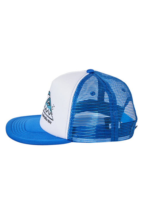 Quiksilver Boy's 2-7 Tailgater Trucker Hat - Snorkel Blue - Side
