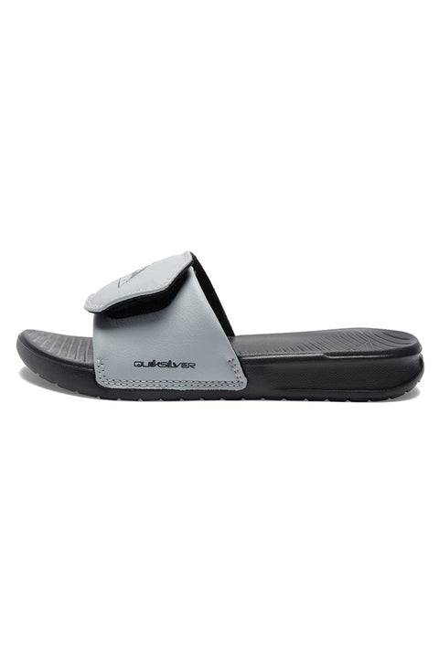Quiksilver Bright Coast Adjustable Youth Sandal - Grey - Left Side