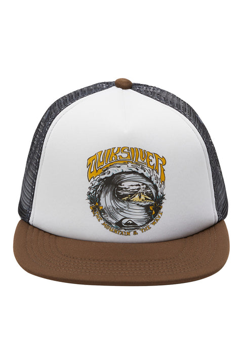 Quiksilver Boy's 8-16 Tailgater Trucker Hat - White - Front