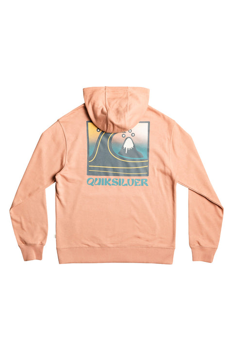 Quiksilver Bubble Stamp Hoodie - Cafe Creme - Back No Model