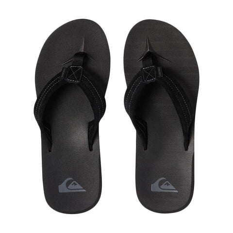 Quiksilver Carver Suede Sandals - Solid Black