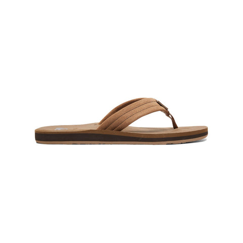 Quiksilver Carver Suede Sandals - Tan