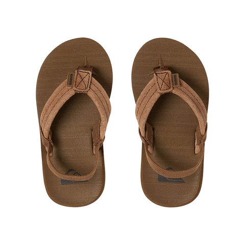 Quiksilver Carver Suede Toddler Sandal - Tan