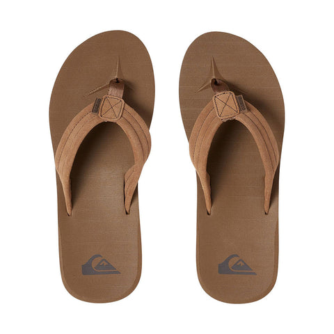 Quiksilver Carver Suede Youth Sandal - Tan