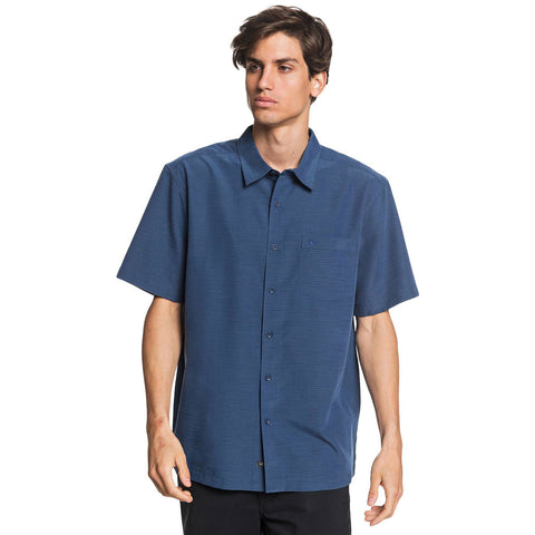 Quiksilver Waterman Centinele S/S Shirt - Midnight Navy Centinella