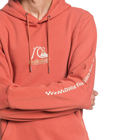 Quiksilver Empty Rooms Hoodie - Redwood