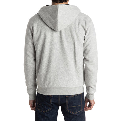 Quiksilver Epic Outback Sherpa Zip Hoodie - Light Grey Heather