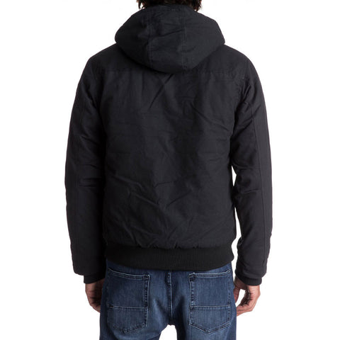 Quiksilver Everyday Brooks Water-Repellent Hooded Bomber Jacket - Black