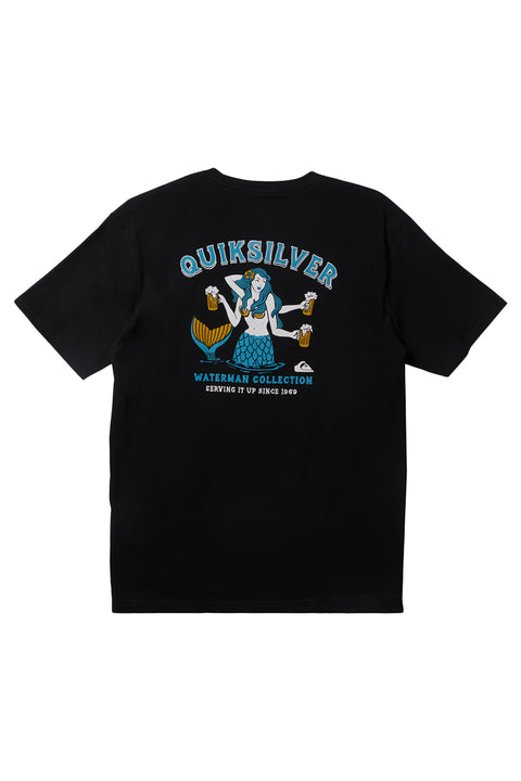 Quiksilver Waterman Full Service T-Shirt - Black - Back