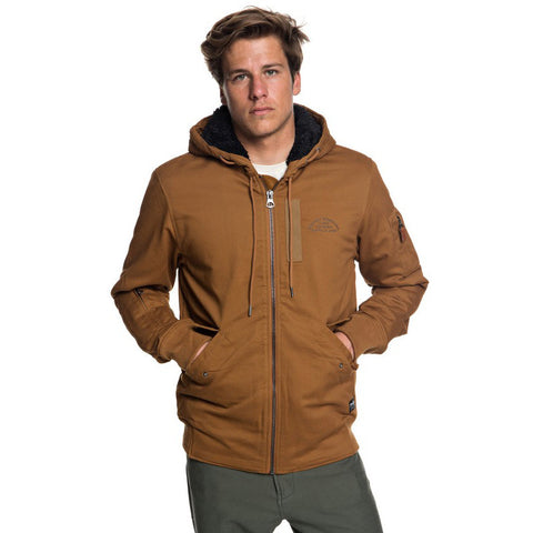 Quiksilver Hana Go Water Resistant Hooded Jacket - Rubber