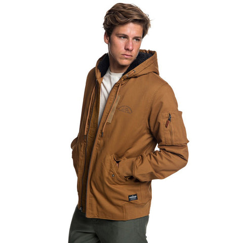 Quiksilver Hana Go Water Resistant Hooded Jacket - Rubber
