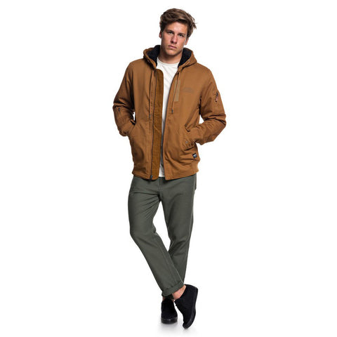 Quiksilver Hana Go Water Resistant Hooded Jacket - Rubber