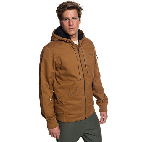 Quiksilver Hana Go Water Resistant Hooded Jacket - Rubber
