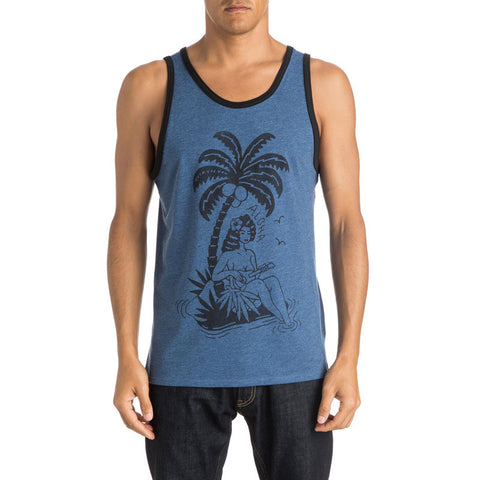 Quiksilver High Tide Tank - Dark Denim Heather