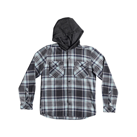 Quiksilver Hooded Tang Flannel - Blue