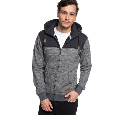Quiksilver Keller Block Zip - Dark Grey Heather
