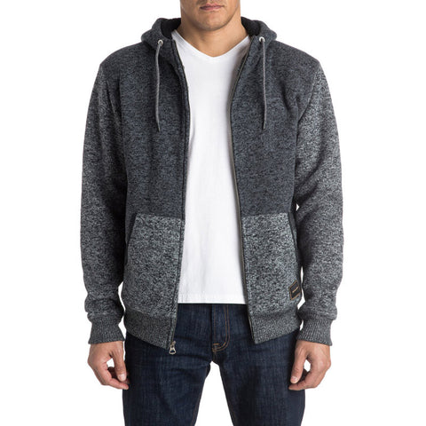 Quiksilver Keller Sherpa Zip Hoodie - Tarmac
