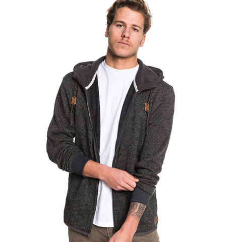 Quiksilver Keller Zip Hoody - Dark Grey Heather