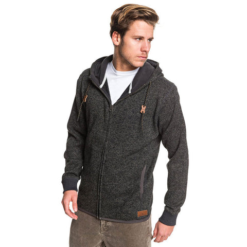 Quiksilver Keller Zip Hoody - Dark Grey Heather