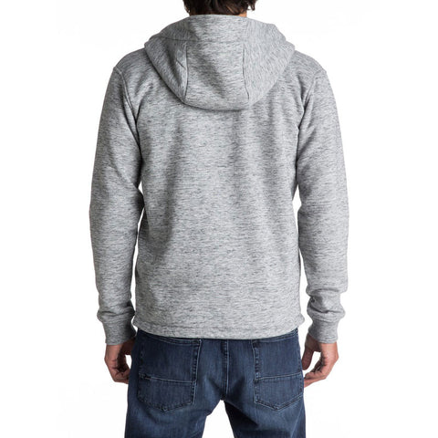 Quiksilver Kurow Sherpa Technical Zip Hoodie - Light Grey Heather