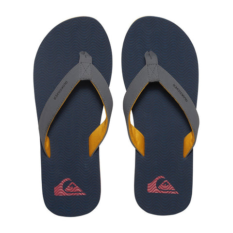 Quiksilver Molokai Sipe Sandals - Grey / Blue / Blue