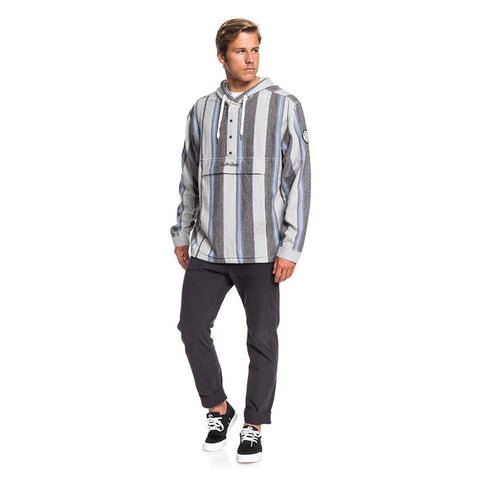 Quiksilver Neo Inca Hooded Flannel Anorak - Tarmac Neo Inca