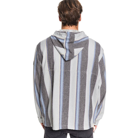 Quiksilver Neo Inca Hooded Flannel Anorak - Tarmac Neo Inca