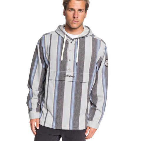 Quiksilver Neo Inca Hooded Flannel Anorak - Tarmac Neo Inca