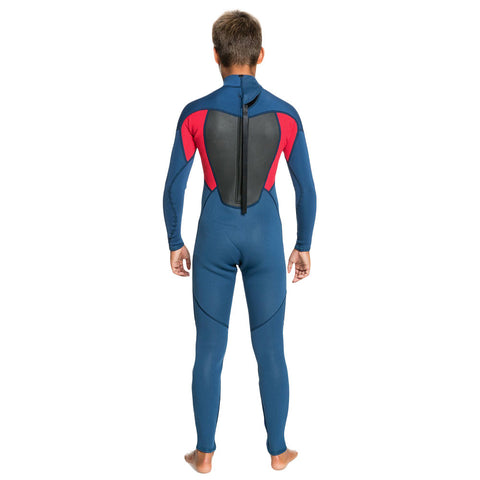 Quiksilver Kids Prologue 4/3 Back Zip Wetsuit - Insignia / High Risk