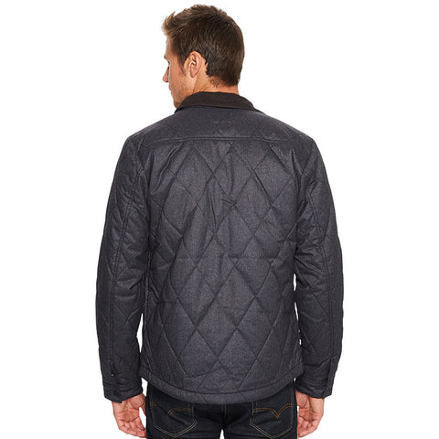 Quiksilver Reesor Quilted Overshirt Jacket - Heather Grey