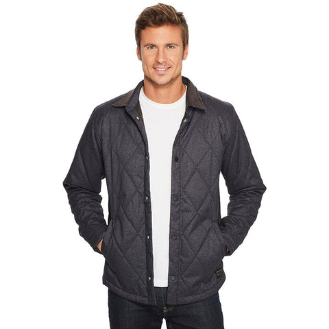 Quiksilver Reesor Quilted Overshirt Jacket - Heather Grey