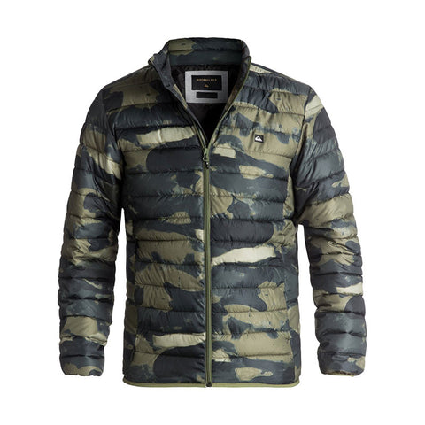 Quiksilver Scaly Full Water-Repellent Puffer Jacket - Camo