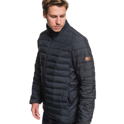 Quiksilver Scaly Full Zip Puffer - Black