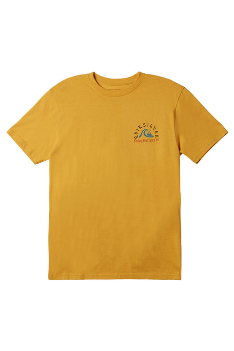 Quiksilver The Original Barrel Tees - Bright Gold - Front No Model