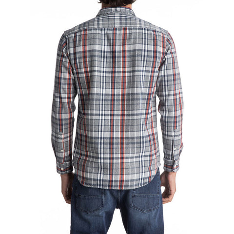 Quiksilver Trogon Way Flannel - Dark Denim Trogon