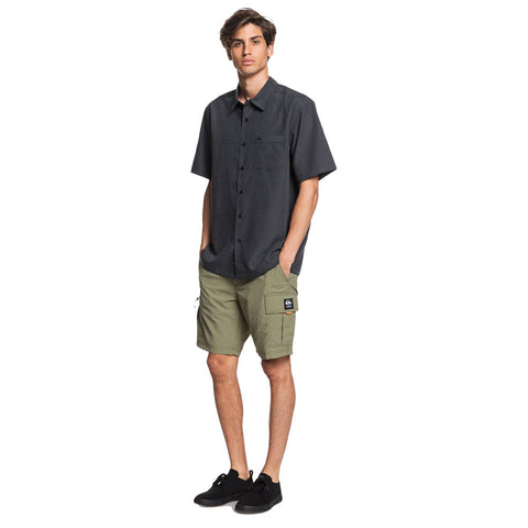 Quiksilver Waterman Centinela S/S Shirt - Black Centinella