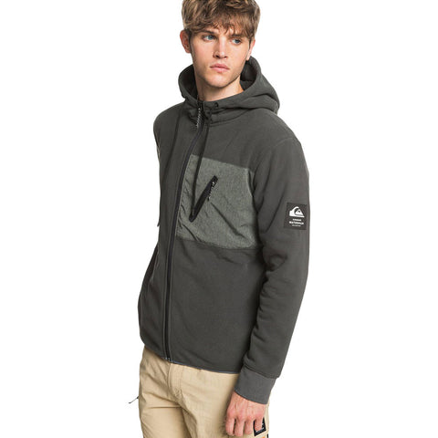 Quiksilver Waterman Deep Channel Polar Fleece Hoody - Dark Shadow