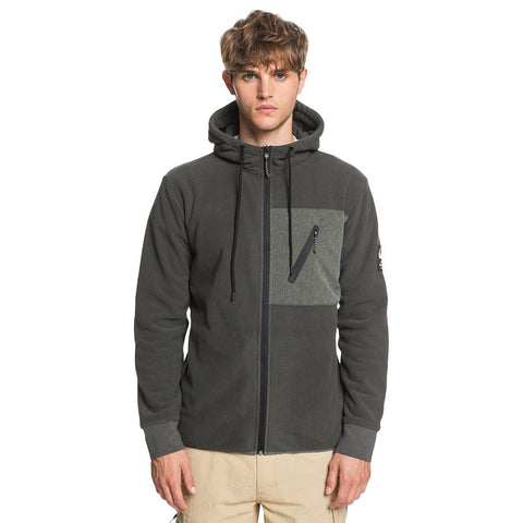 Quiksilver Waterman Deep Channel Polar Fleece Hoody - Dark Shadow
