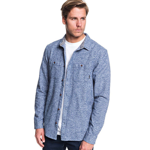 Quiksilver Wollemi Long Sleeve Shirt - Moonlit Ocean Heather