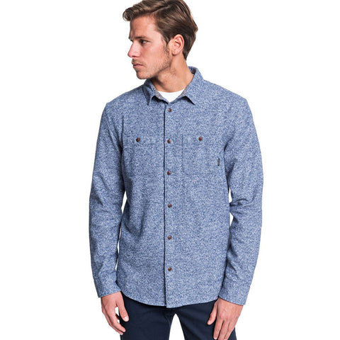 Quiksilver Wollemi Long Sleeve Shirt - Moonlit Ocean Heather
