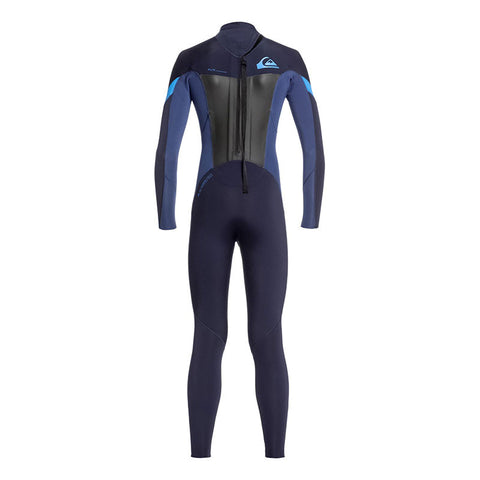 Quiksilver Youth Syncro 5/4/3 Wetsuit - Dark Navy / Iodine Blue