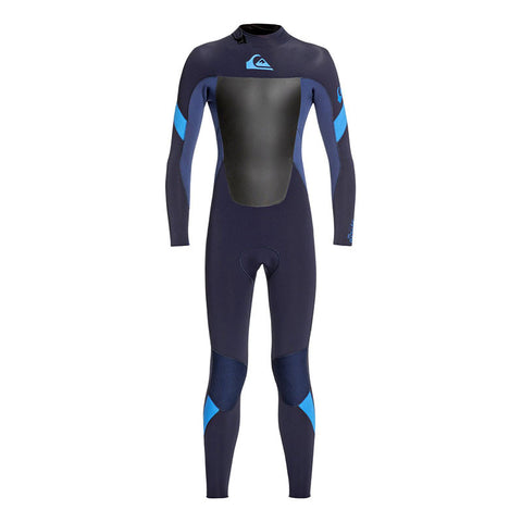 Quiksilver Youth Syncro 5/4/3 Wetsuit - Dark Navy / Iodine Blue