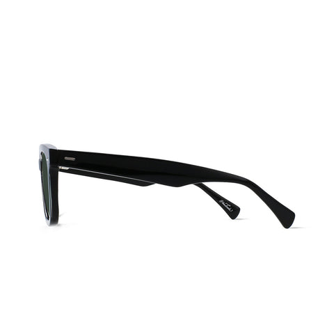 Raen Myles Sunglasses - Crystal Black / Green
