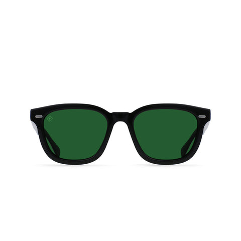 Raen Myles Sunglasses - Crystal Black / Green