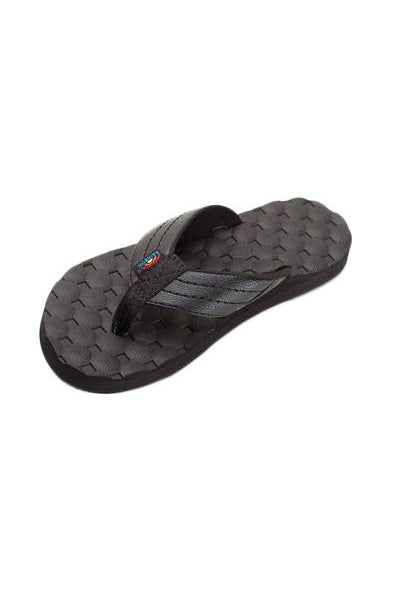 Rainbow Holoholo Gerry Lopez Rubber Signature Sandal - Black