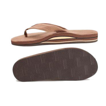 Rainbow Premier Leather Double Layer Sandal - Sierra Brown