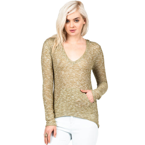 Volcom Ready To Go V Neck Sweater - Army