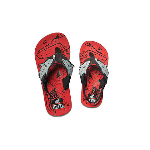 Reef Ahi Shark Sandal - Red Shark