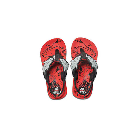 Reef Ahi Shark Sandal - Red Shark