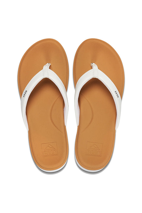 Reef Cushion Cloud Sandals - White / Tan - Top